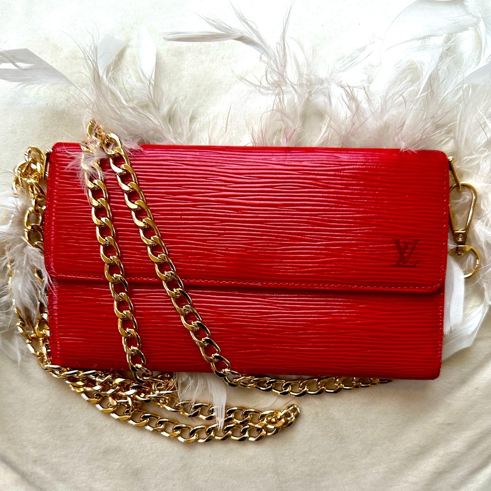 Louis Vuitton Epi Porte Tresor International Trifold Long Wallet